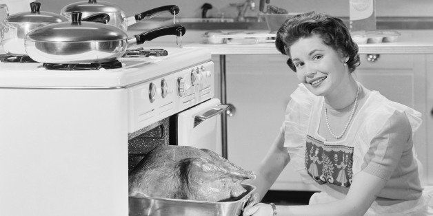 сша 1950 домогосподарка готує вечерю