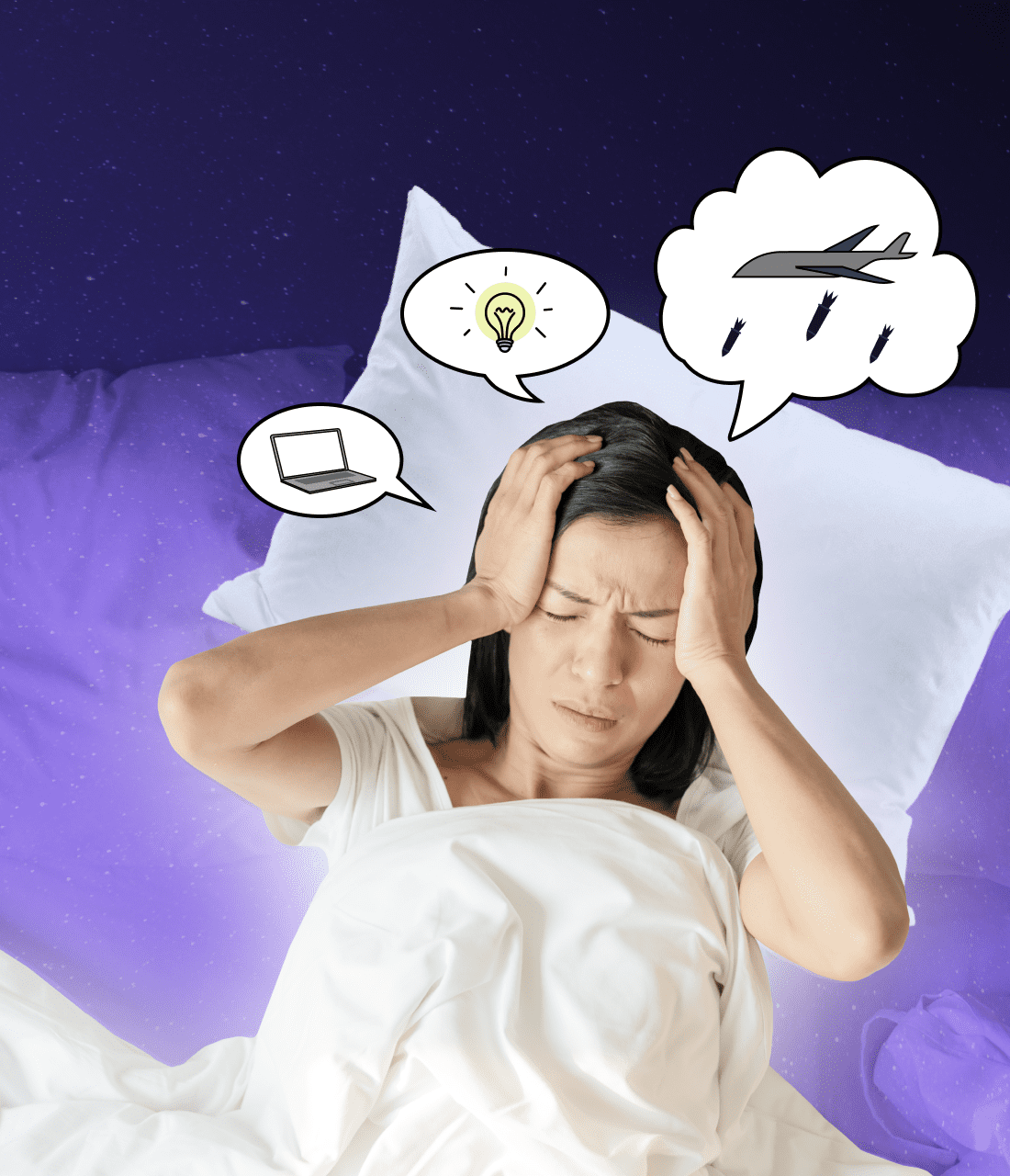 Про що думаєш перед сном, так і спиш: вчені пояснили зв’язок думок надвечір з якістю відпочинку вночі