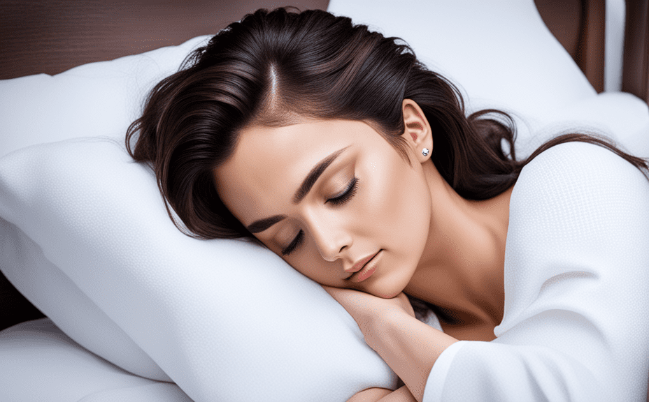 Ілюстрація сплячої дівчини на подушці